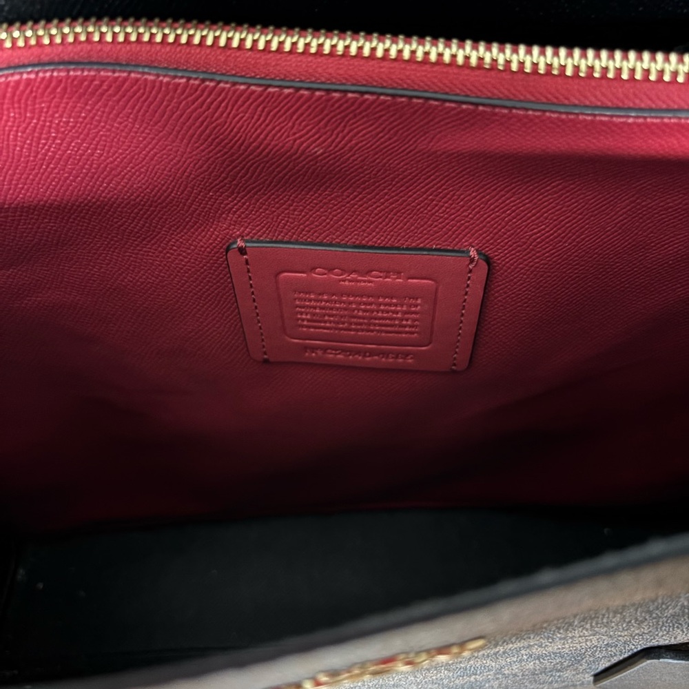 Coach Mollie Tote Bag In Signature
Canvas Black and Brown - Picture 4 of 9